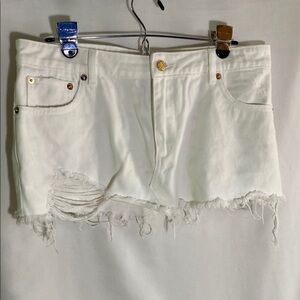 SER.O.YA Vanessa Denim Mini Skirt, Size 28